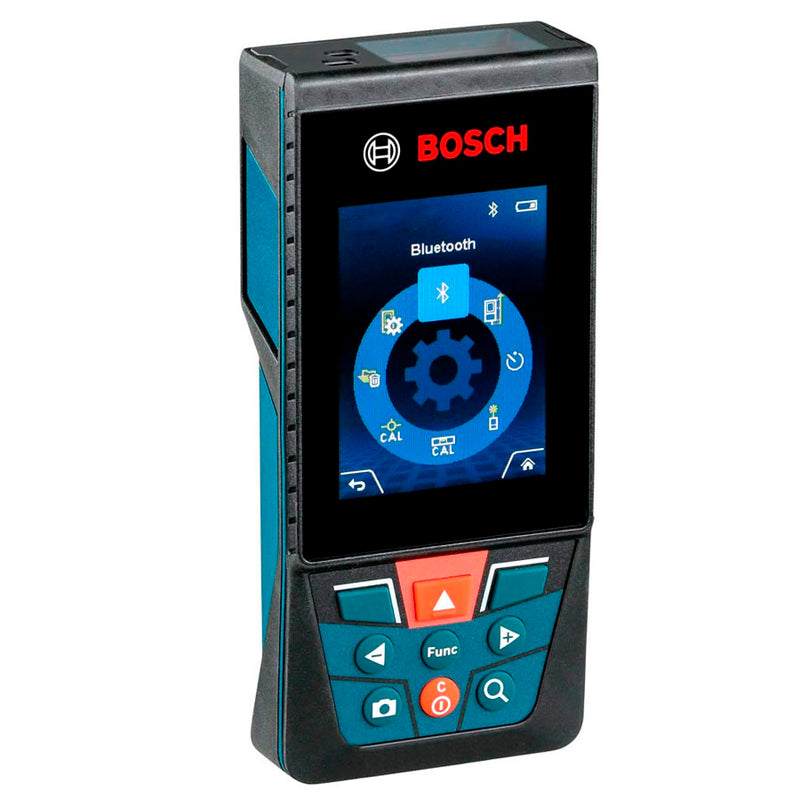Medidas precisas con la lienza laser GLM 120 C Bosch, puedes descargar la aplicaciÃ³n measuring master para realizar el plano que necesites muy fÃ¡cilmente, la mirilla digital te garantiza una mayor precisiÃ³n para sitios en interior-exterior de largas distancias.